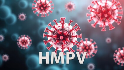 Aufkleber - Microscopic view of HMPV viruses human metapneumovirus
