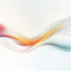 Poster - Abstract wave pattern with vibrant colors and glowing particles, creating a sense of motion and energy.