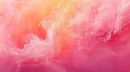 Poster - A dreamy abstract background with soft pink and orange hues blending beautifully together.