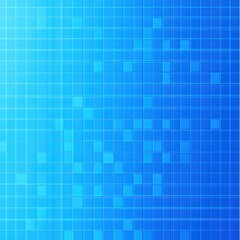 Wall Mural - A vibrant blue gradient background with a grid pattern, creating a modern and dynamic visual effect.