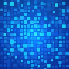 Poster - abstract blue background with varying shades and sizes of squares, creating a vibrant and modern vis