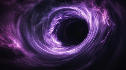 Poster - A mesmerizing purple vortex, swirling with cosmic energy and mystery, evokes a sense of infinite depth.