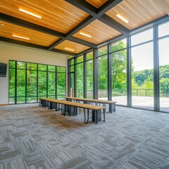 Poster - Collaborative learning space for nature education national park modern architecture natural environment open view sustainable practices