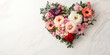 © Twopictures - Blumenherz - Muttertag - Valentinstag Hochzeit und sonstige Feierlichkeiten. Karte Banner mit Platz für Text