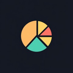 Poster - A colorful pie chart graphic against a dark background, symbolizing data analysis and insights.