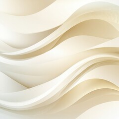 Poster - Abstract beige wavy background with smooth flowing lines creating a serene and elegant atmosphere.