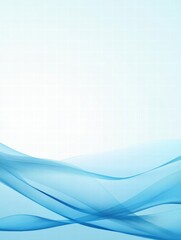 Poster - Abstract patterns of ocean waves creating a tranquil atmosphere in soft blue tones during daylight hours. Generative AI