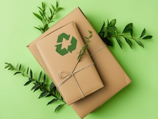 Poster - Eco-friendly packaging solutions community engagement infographic green environment aerial view sustainable practices