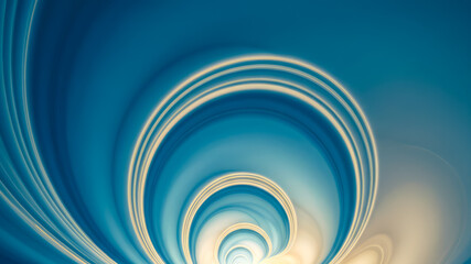 Poster - blue white flowing texture background design