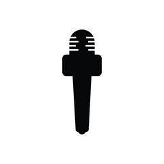 Poster - Microphone icon isolated on white background. Microphone icon isolated. microphone icon design for journalistic needs. press needs equipment. Microphone element design.