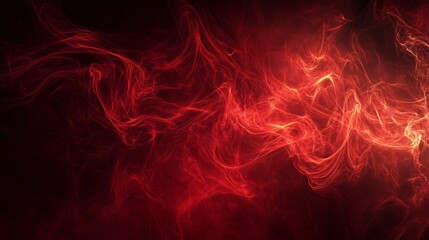 Wall Mural - Red flame with a red background. The flame is very long and it looks like it is coming out of the screen