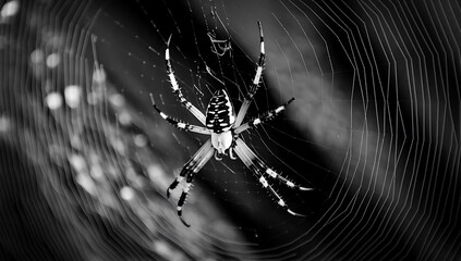 black and white abstract