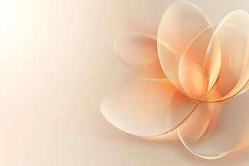 Poster - Organic shapes created with semi transparent glowing elements resembling water droplets in soft pastel tones. Generative AI
