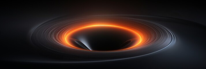 Wall Mural - mysterious cosmic wonder captures the essence of a black hole's beauty. generative ai