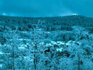 Wall Mural - Winter landscape in Schmitten Oberreifenberg