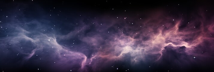 Wall Mural - cosmic dance of nebulae and stars in the expansive universe. generative ai