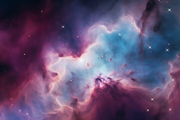 Wall Mural - colors of the cosmos create a vibrant dance of light in deep space. generative ai