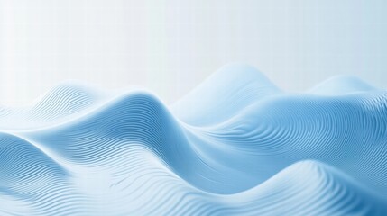 Poster - Exploring captivating abstract ocean wave patterns in soothing shades of blue. Generative AI