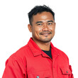 © AI Pngs  - Polynesian Man in Red Job Uniform - Professional and Cultural Representation on transparent background