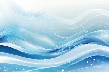 Leinwandbilder - Abstract patterns of ocean waves create a tranquil and fluid visual experience in soft blue tones. Generative AI