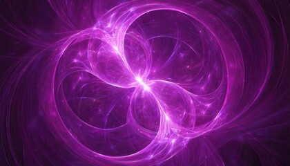 stunning purple fractal vortex energy swirl depicting cosmic patterns and radiant light waves, ideal
