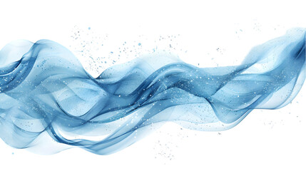 Aufkleber - abstract blue wave background with white space isolated on a transparent backgroundabstract blue wave background with white space isolated on a transparent background