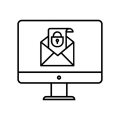 Fototapete - Password icon vector. protection illustration sign. security symbol or logo.