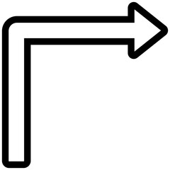 Sticker - Turn Right Icon