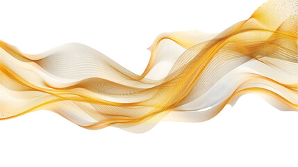 Aufkleber - Abstract vector wavy lines flowing smooth curve gold gradient color in concept of luxury, technology, science, music, modern isolated on a transparent background