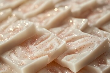 Poster - Whimsical Glitter-Infused Mycelium Packaging Soft Natural Elegance
