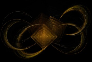 Poster - Computer generated fractal pattern and shape