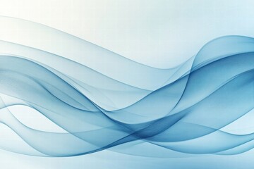 Fototapete - Intricate and serene abstract representations of ocean wave patterns in soft blue hues. Generative AI