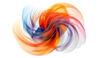Aufkleber - harmonious patterns swirling in an abstract shape isolated on a transparent background