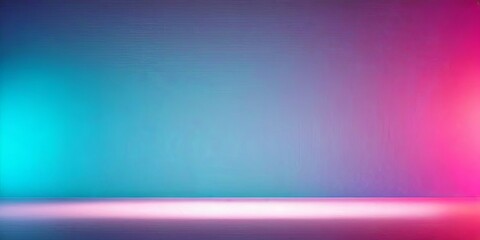 Poster - A blue and pink wall with a white line in the middle