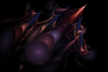 Poster - Computer generated fractal pattern and shape