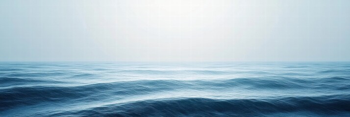Leinwandbilder - Abstract patterns of ocean waves create a serene and tranquil atmosphere with soft hues and gentle movements. Generative AI