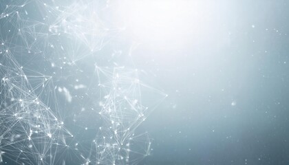 Aufkleber - Futuristic digital network background with interconnected nodes and lines in abstract blue space, symbolizing connectivity and data flow