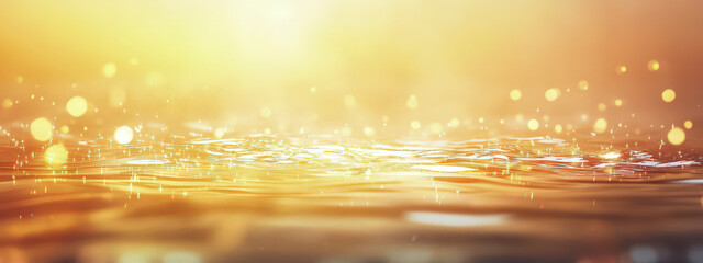 Wall Mural - A blurry image of water with a yellow background