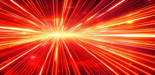 Poster - Dynamic orange speedlines in anime style, creating a sense of rapid movement and energy, perfect for action sequences or high-paced scenes in animated media.