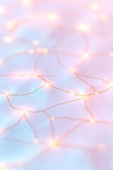 Poster - Abstract Pastel Light Network on Soft Surface