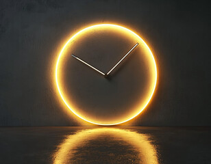 Sticker - Neon Clock Wall