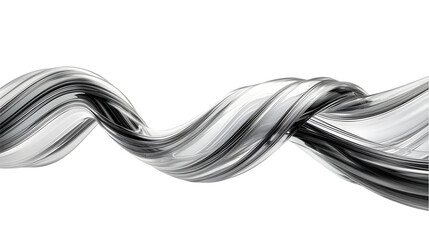 Aufkleber - SciFi Cable Wire Illustration isolated on a transparent background