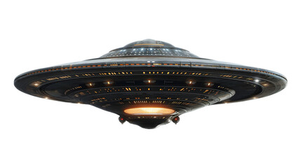 Wall Mural - UFO png Unidentified flying object png alien spaceship png ufo flying png UFO isolated on a transparent background