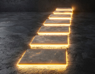 Wall Mural - Illuminated Steps