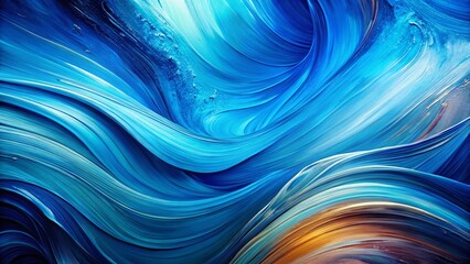 Poster - Abstract Blue Corporate Background: Dynamic Swirls & Copy Space