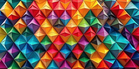 Poster - Abstract Geometric Triangle Background: Modern Design Texture