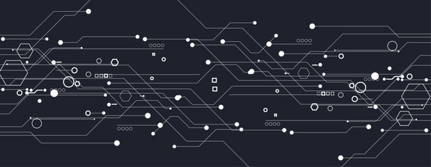 Poster - Abstract technology background. Vector art.