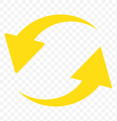 Poster - Update icon.  Refresh icon vector. Green recycle vector icon symbol. Repeat and reload icons set and arrow rotation circle. Sync icon symbol convert button sign. eps 10.