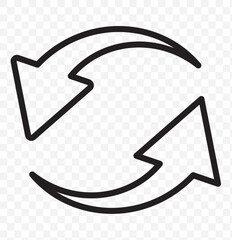 Poster - Update icon.  Refresh icon vector. Green recycle vector icon symbol. Repeat and reload icons set and arrow rotation circle. Sync icon symbol convert button sign. eps 10.