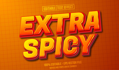 Wall Mural - extra spicy editable text effect